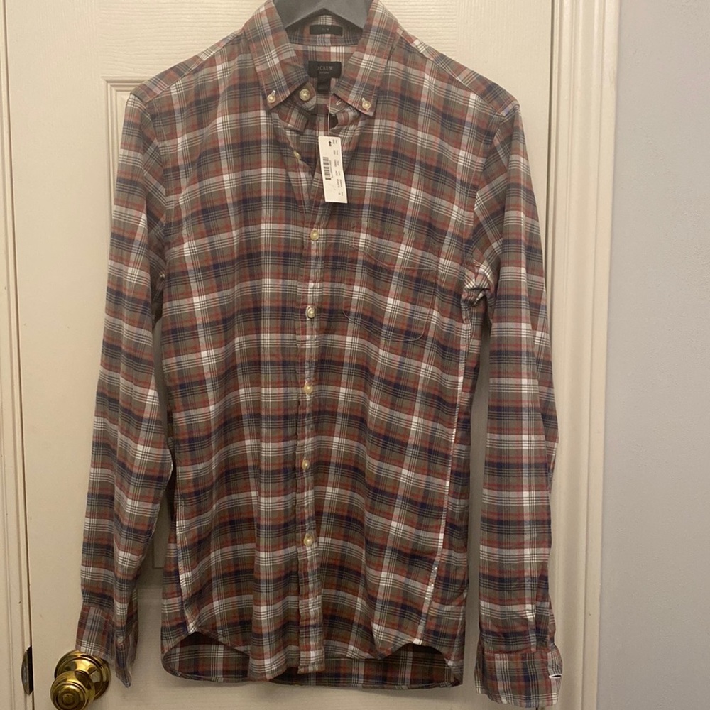 JCrew Men’s Secret Wash Organic Cotton Poplin Shirt